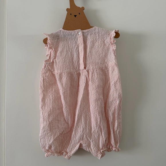 Konges Sløjd Baby Girls Ellie Frill Romper in Pink - Picture 5 of 11